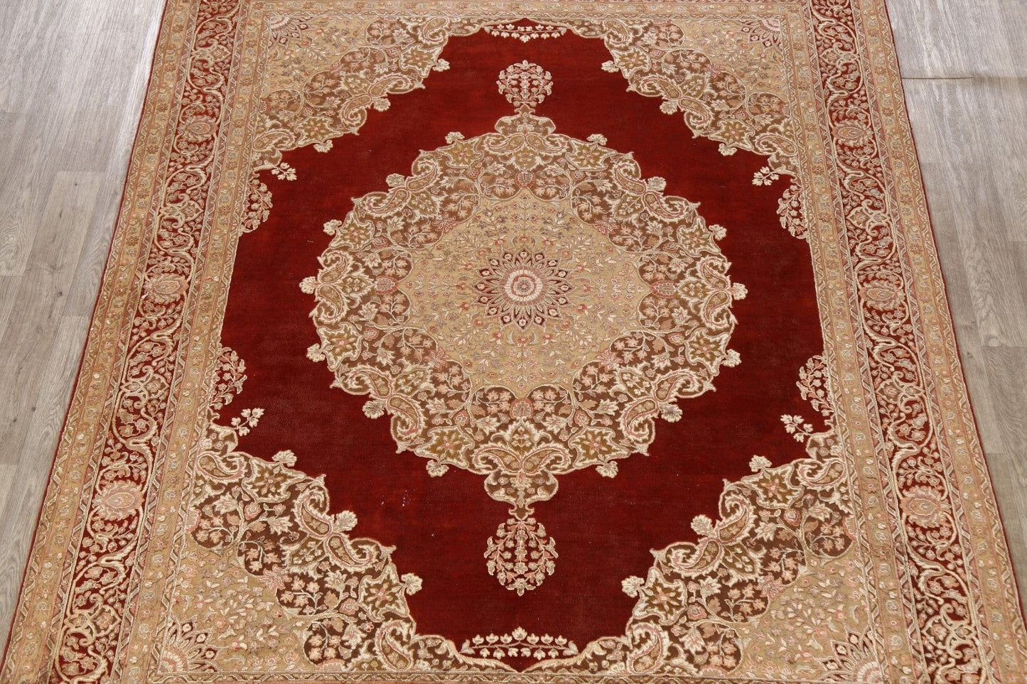 100% Vegetable Dye Kashan Oriental Area Rug 8x10