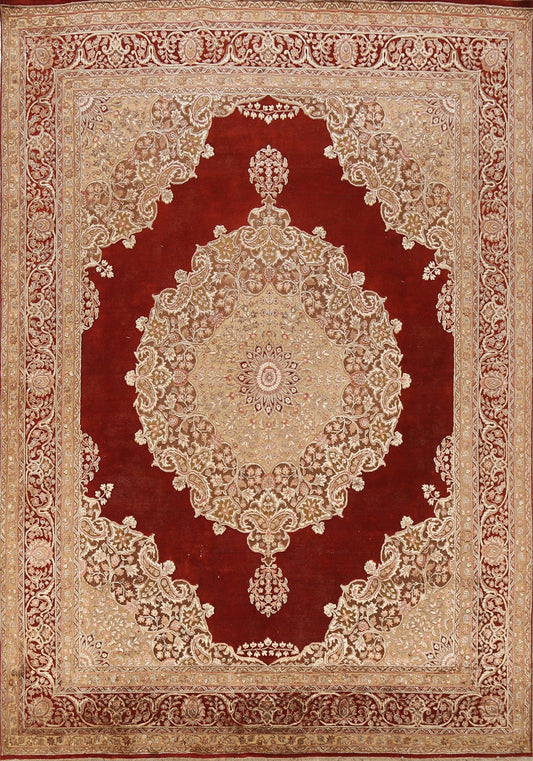 100% Vegetable Dye Kashan Oriental Area Rug 8x10