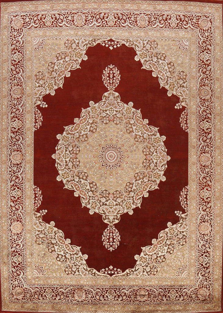 100% Vegetable Dye Kashan Oriental Area Rug 9x11