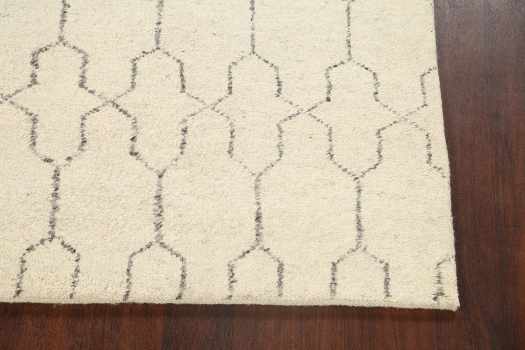 Modern Trellis Moroccan Oriental Area Rug 5x6