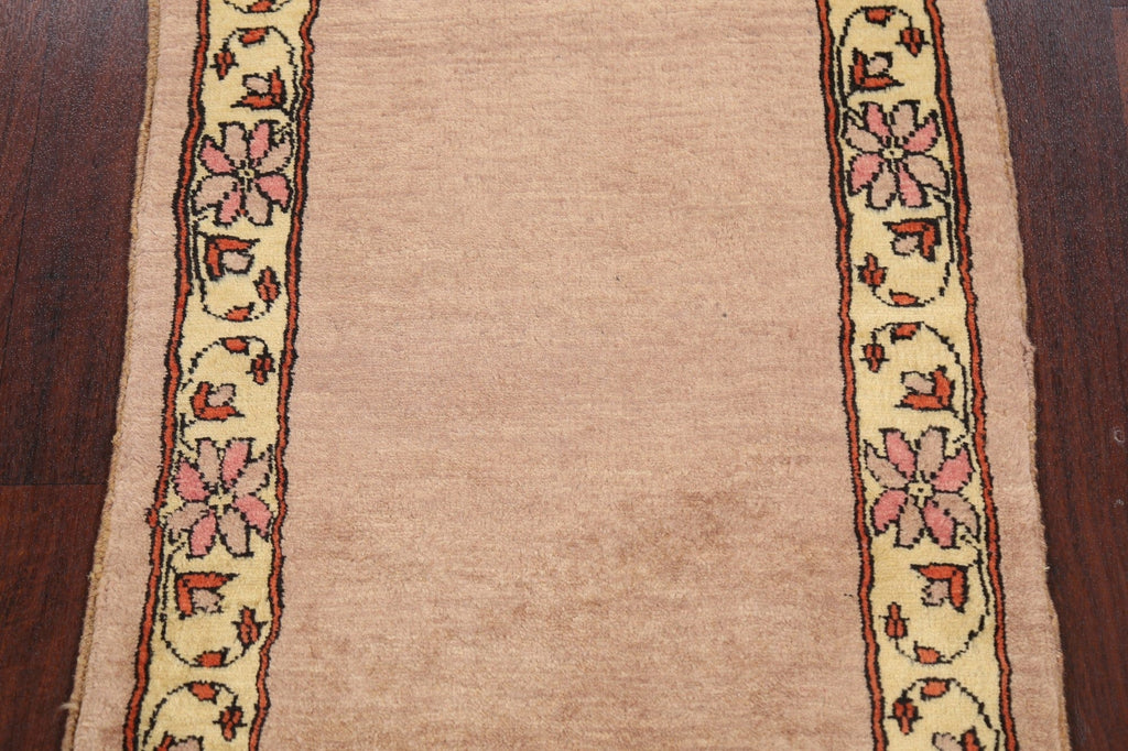 Bordered Gabbeh Kashkoli Oriental Area Rug 2x3