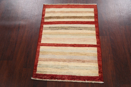 Contemporary Gabbeh Kashkoli Oriental Area Rug 2x3