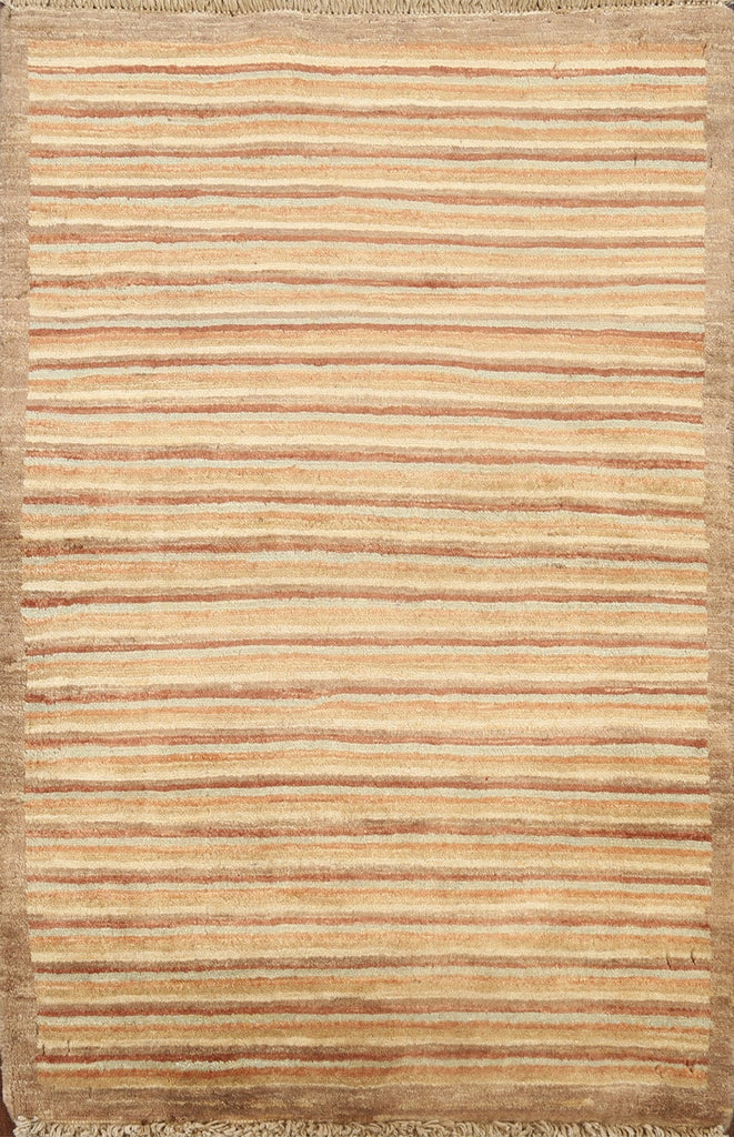 Modern Gabbeh Kashkoli Oriental Area Rug 2x3