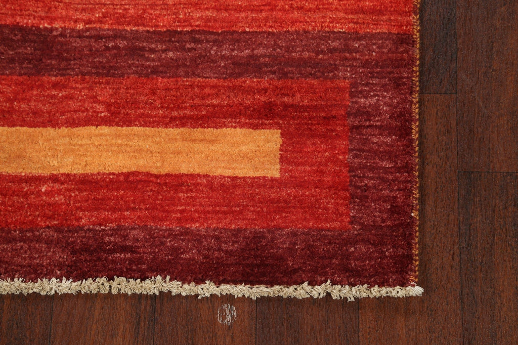 Contemporary Gabbeh Kashkoli Oriental Area Rug 3x4