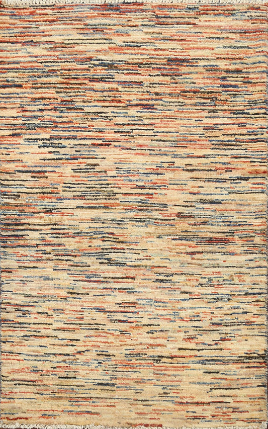 Abstract Contemporary Gabbeh Kashkoli Oriental Area Rug 3x4