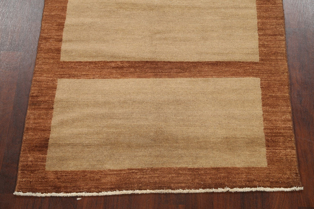 Modern Gabbeh Kashkoli Oriental Area Rug 4x7