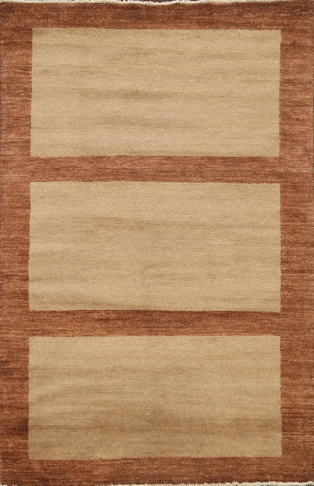 Modern Gabbeh Kashkoli Oriental Area Rug 4x7