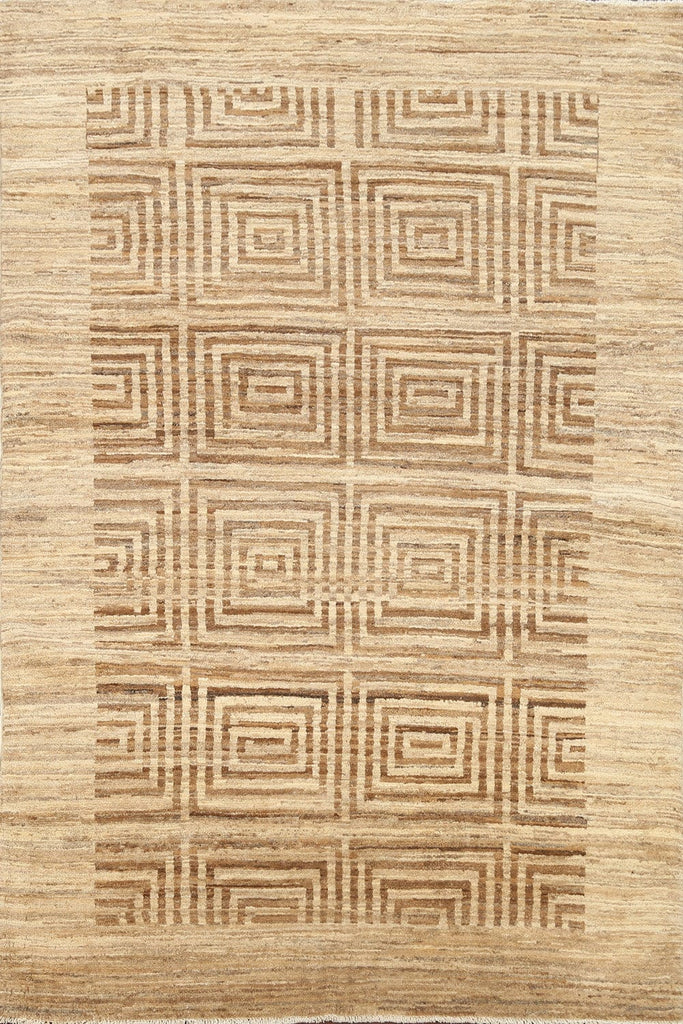 Contemporary Gabbeh Kashkoli Oriental Area Rug 4x7