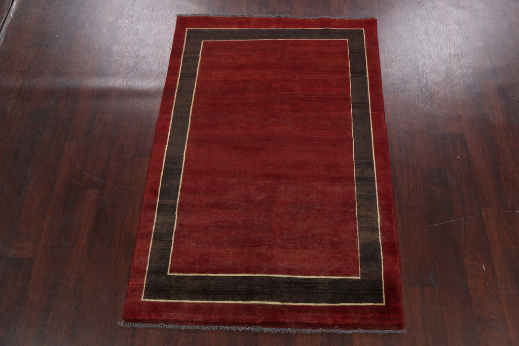 Geometric Gabbeh Kashkoli Oriental Area Rug 4x6