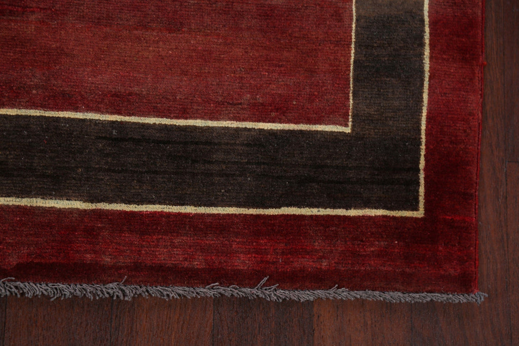 Geometric Gabbeh Kashkoli Oriental Area Rug 4x6