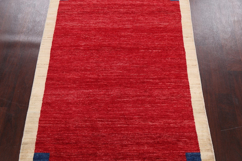 Contemporary Gabbeh Kashkoli Oriental Area Rug 4x6