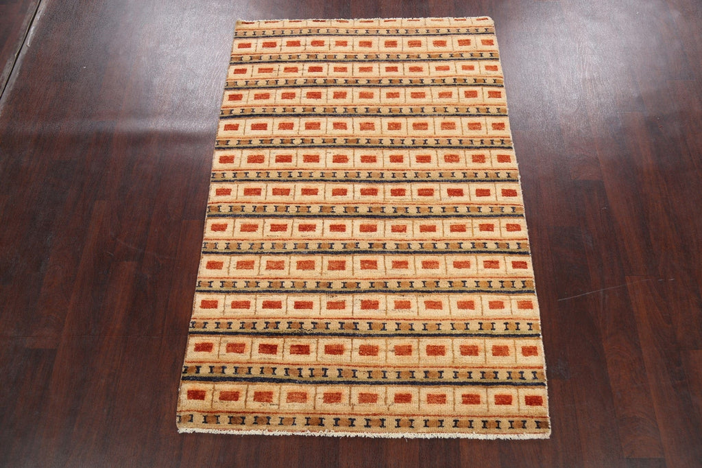 All-Over Gabbeh Kashkoli Oriental Area Rug 4x6