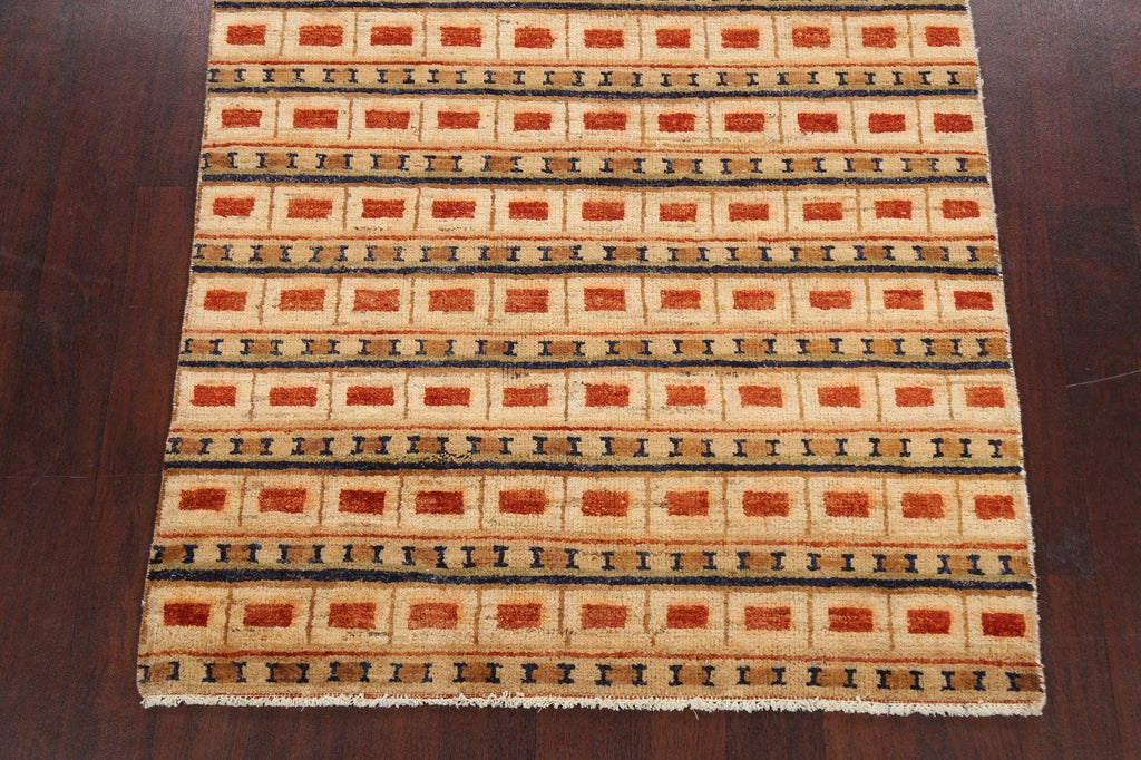 All-Over Gabbeh Kashkoli Oriental Area Rug 4x6