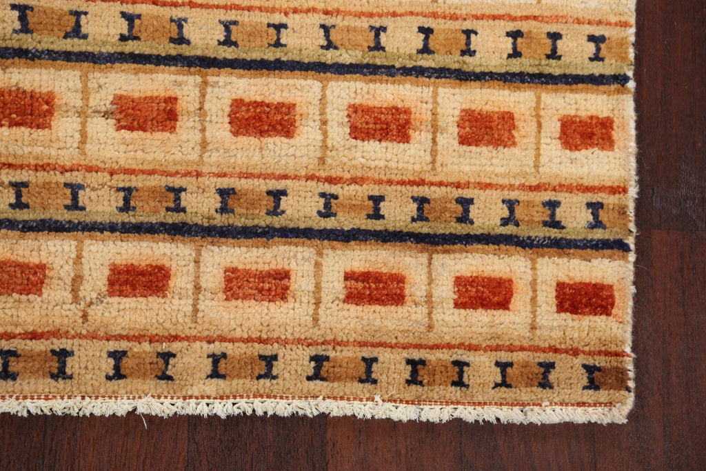 All-Over Gabbeh Kashkoli Oriental Area Rug 4x6