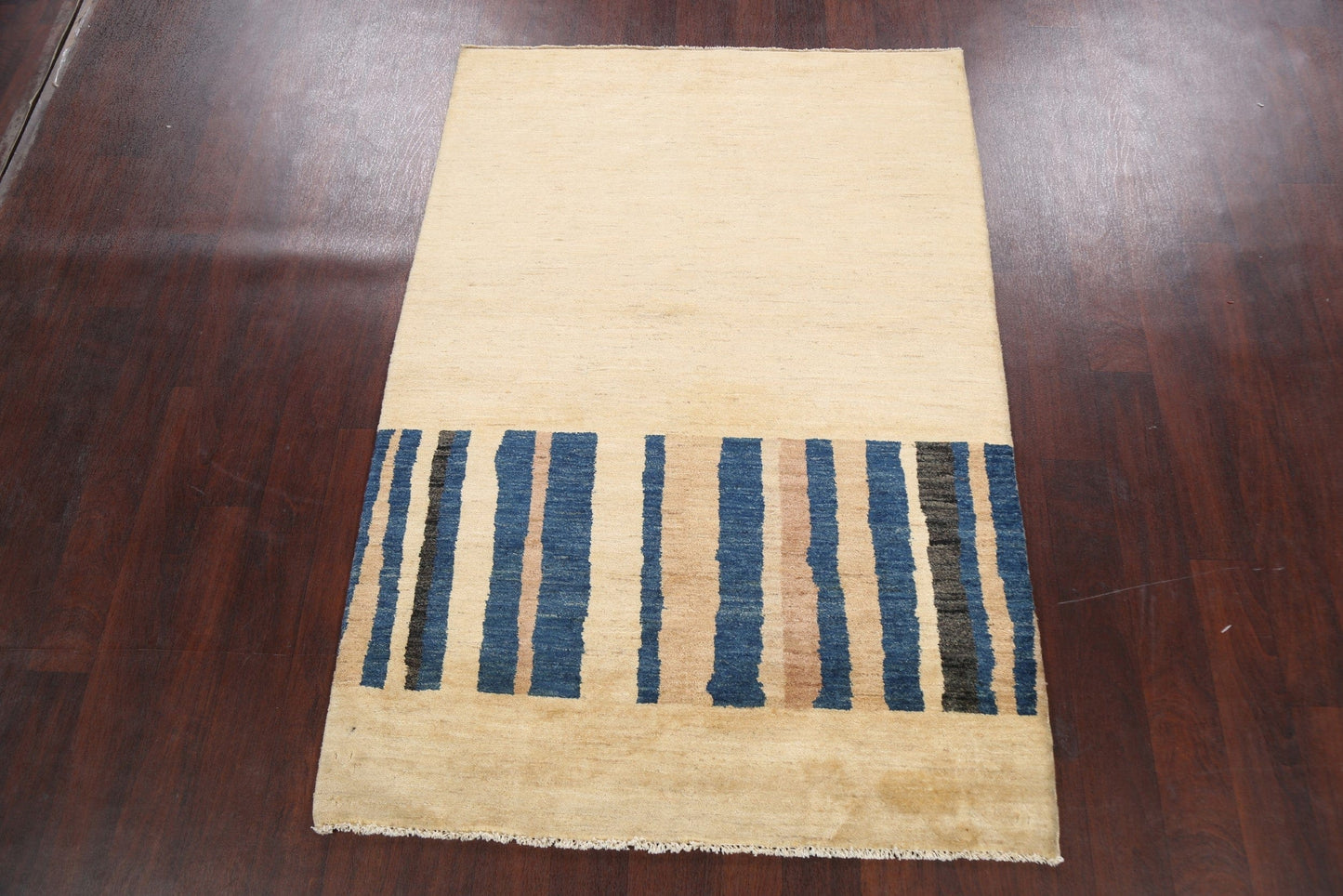 Contemporary Gabbeh Kashkoli Oriental Area Rug 4x6