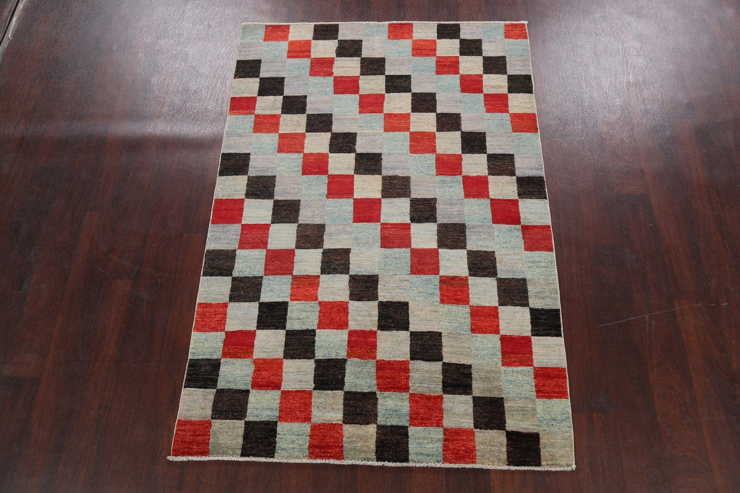 Contemporary Gabbeh Kashkoli Oriental Area Rug 4x6