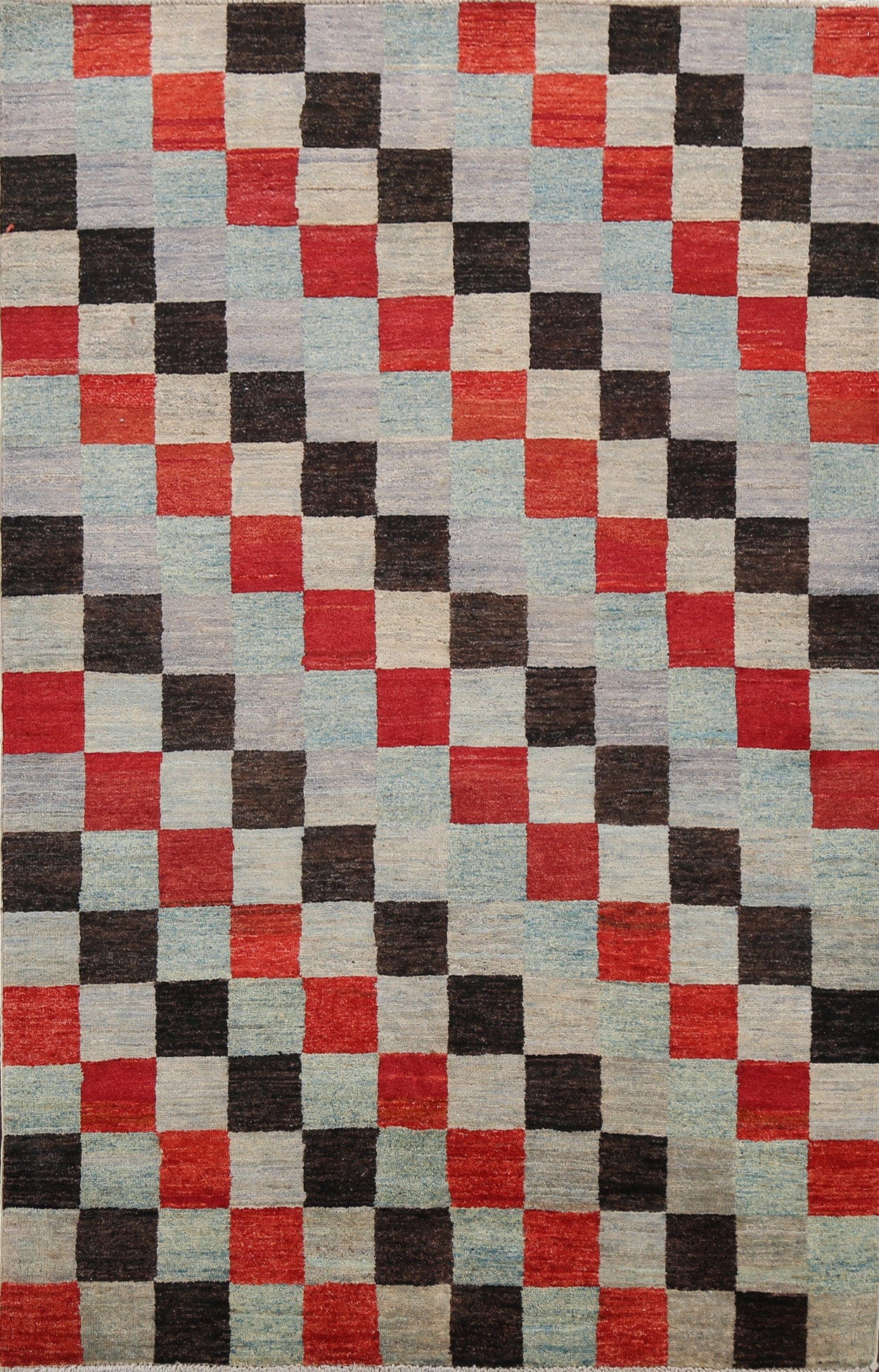 Contemporary Gabbeh Kashkoli Oriental Area Rug 4x6