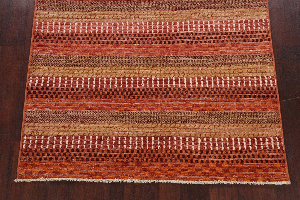 Contemporary Gabbeh Kashkoli Oriental Area Rug 4x6