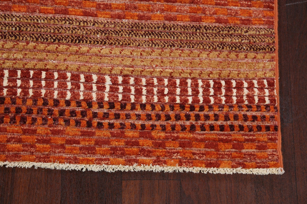 Contemporary Gabbeh Kashkoli Oriental Area Rug 4x6