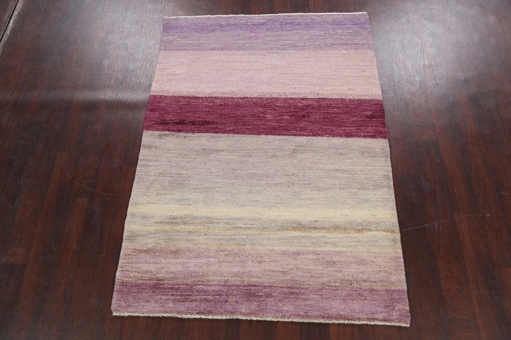 Abstract Modern Gabbeh Kashkoli Oriental Area Rug 4x6