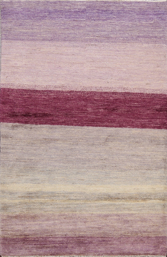 Abstract Modern Gabbeh Kashkoli Oriental Area Rug 4x6