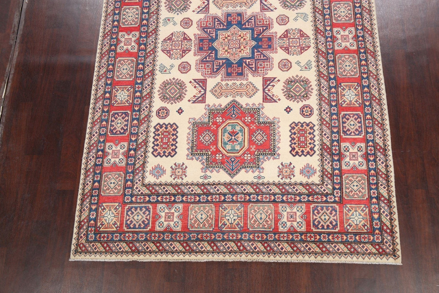 100% Vegetable Dye Super Kazak Oriental Area Rug 7x10