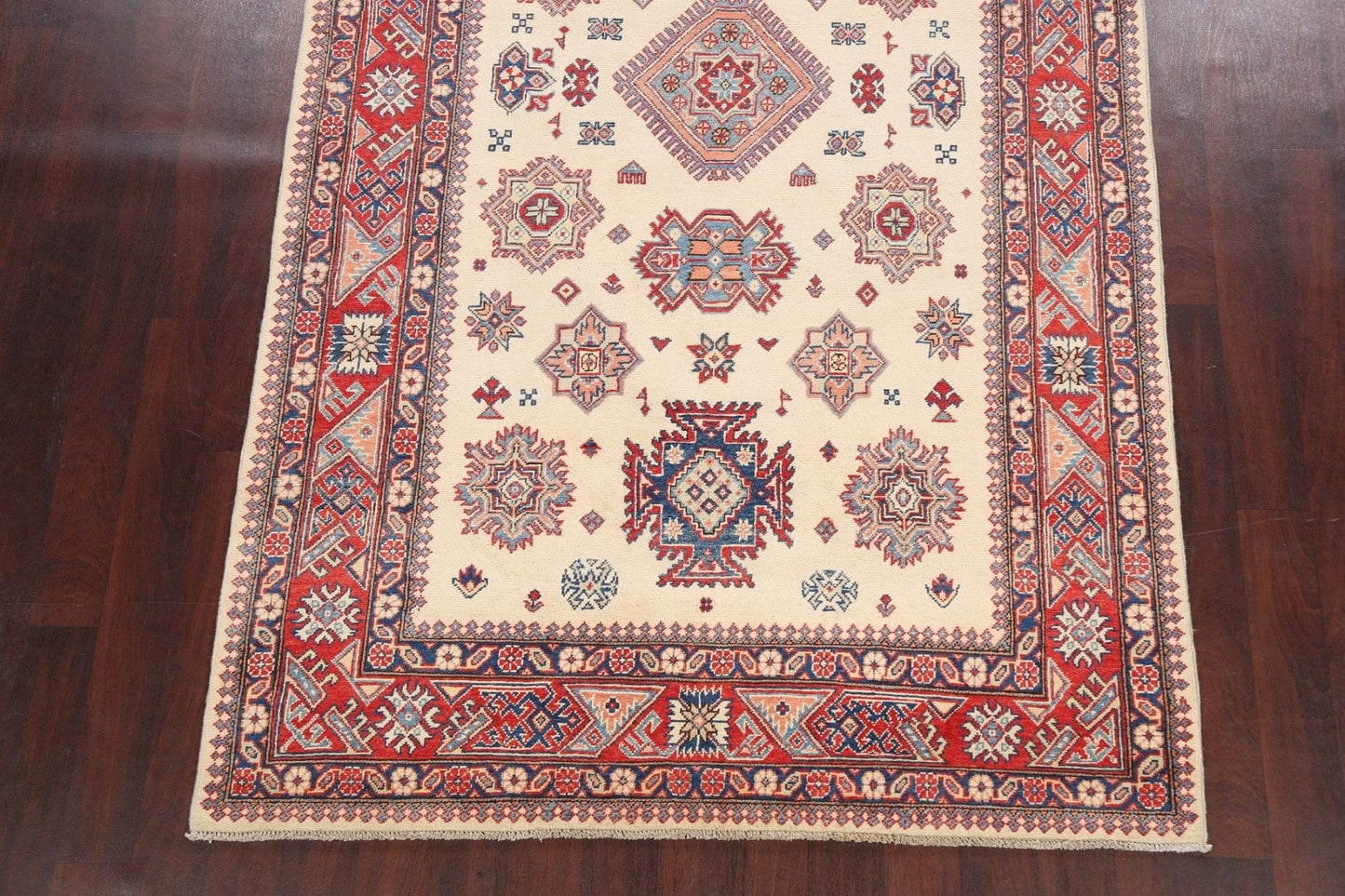 100% Vegetable Dye Super Kazak Oriental Area Rug 6x10