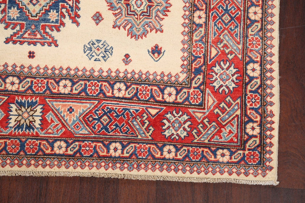 100% Vegetable Dye Super Kazak Oriental Area Rug 6x10