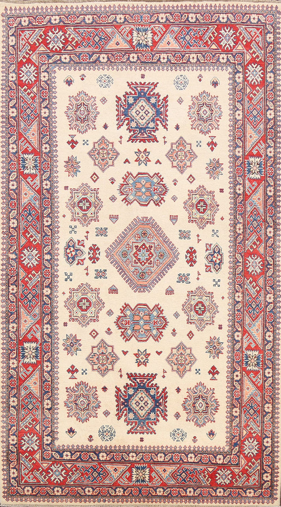 100% Vegetable Dye Super Kazak Oriental Area Rug 6x10