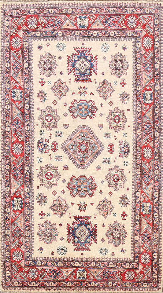 100% Vegetable Dye Super Kazak Oriental Area Rug 6x10