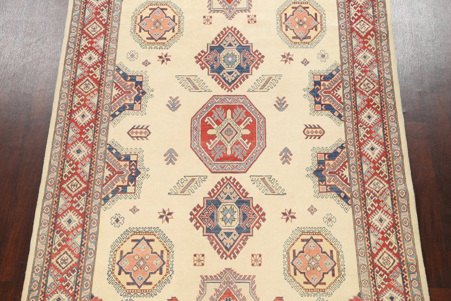 100% Vegetable Dye Super Kazak Oriental Area Rug 7x10