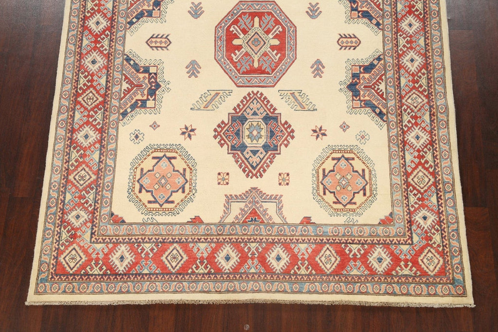 100% Vegetable Dye Super Kazak Oriental Area Rug 7x10