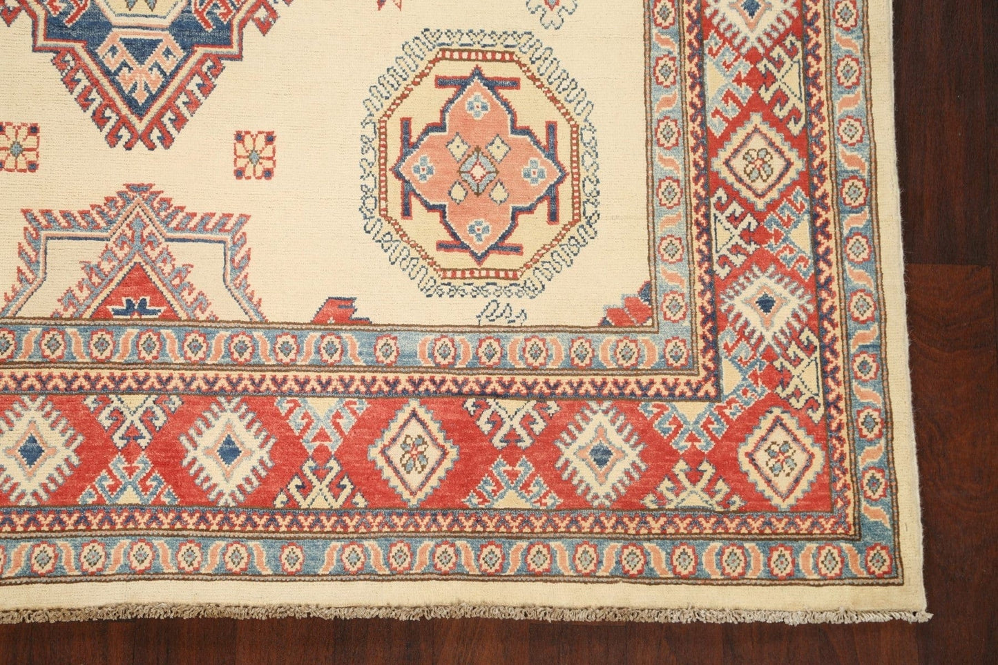 100% Vegetable Dye Super Kazak Oriental Area Rug 7x10