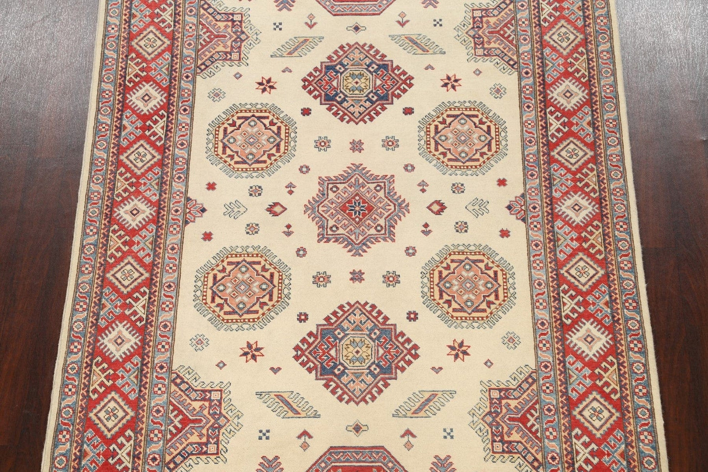 100% Vegetable Dye Super Kazak Oriental Area Rug 6x9