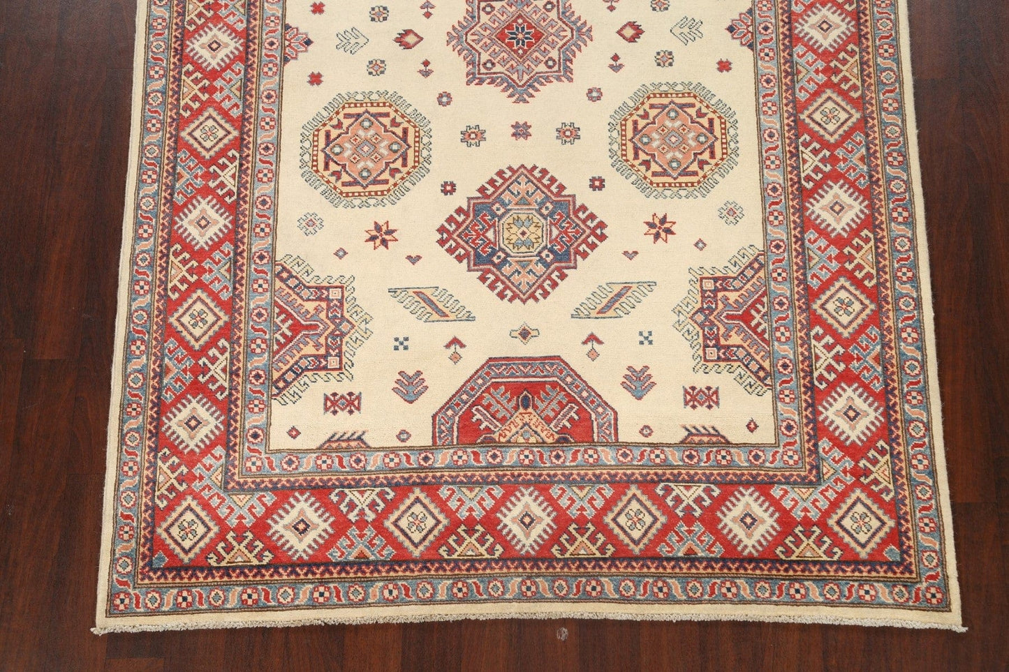 100% Vegetable Dye Super Kazak Oriental Area Rug 6x9