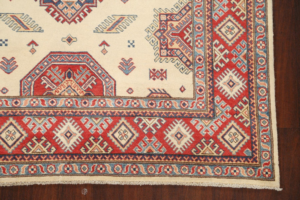 100% Vegetable Dye Super Kazak Oriental Area Rug 6x9