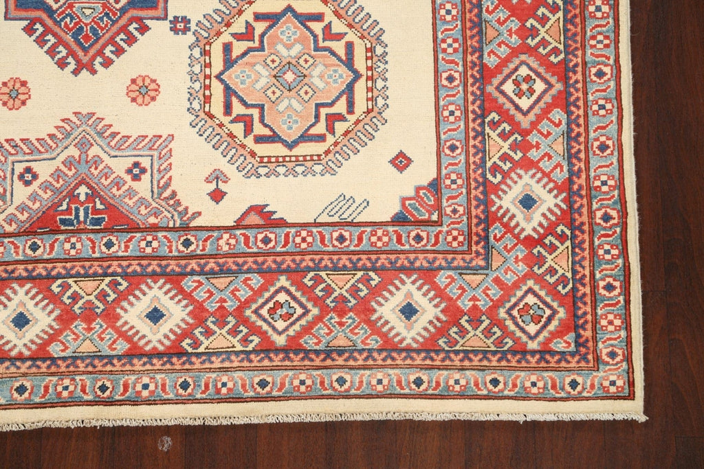 100% Vegetable Dye Super Kazak Oriental Area Rug 7x10