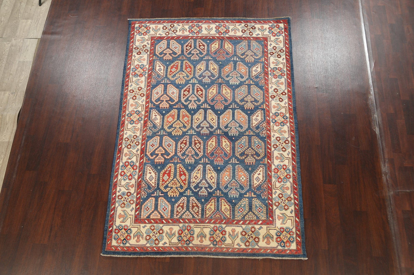 100% Vegetable Dye Super Kazak Wool Area Rug 6x9