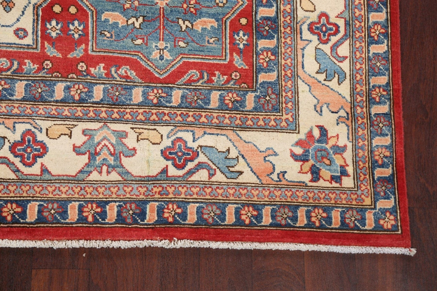 100% Vegetable Dye Super Kazak Oriental Area Rug 8x10