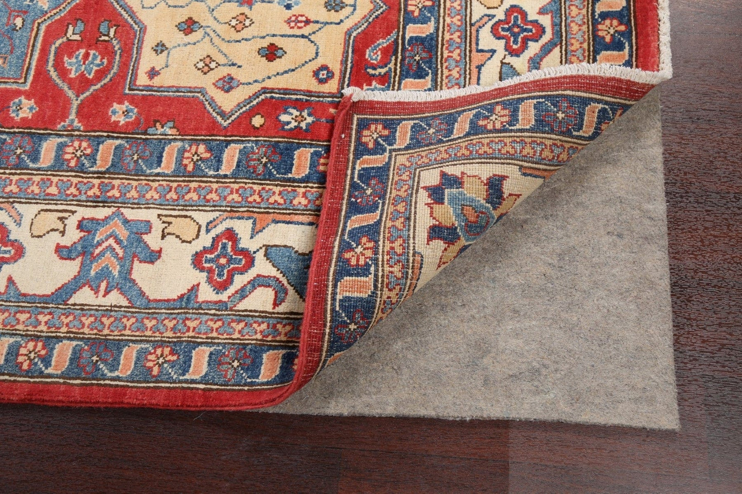 100% Vegetable Dye Super Kazak Oriental Area Rug 8x10