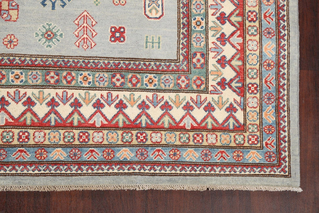 100% Vegetable Dye Super Kazak Oriental Area Rug 8x10