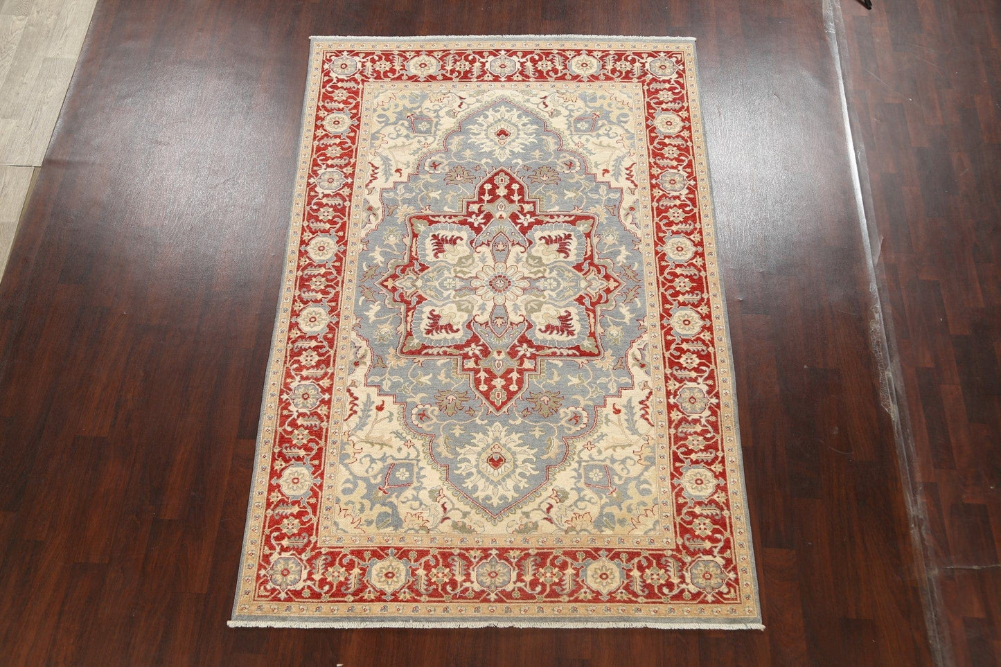 100% Vegetable Dye Heriz Serapi Oriental Area Rug 6x9