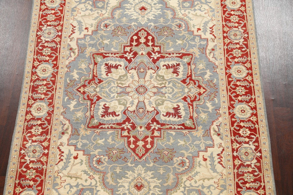 100% Vegetable Dye Heriz Serapi Oriental Area Rug 6x9