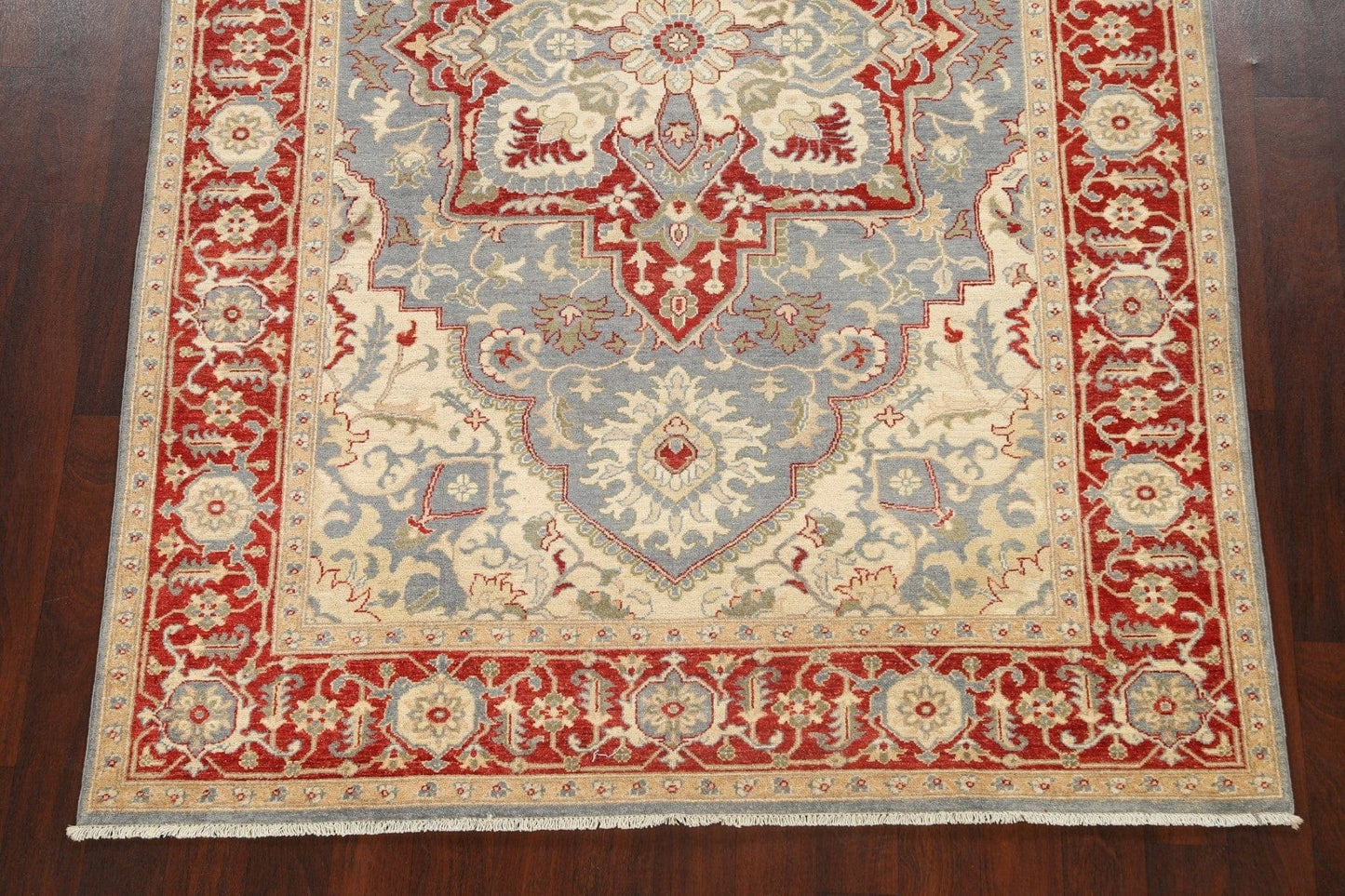 100% Vegetable Dye Heriz Serapi Oriental Area Rug 6x9