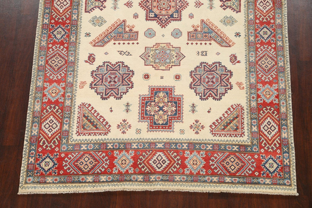 100% Vegetable Dye Super Kazak Oriental Area Rug 6x9