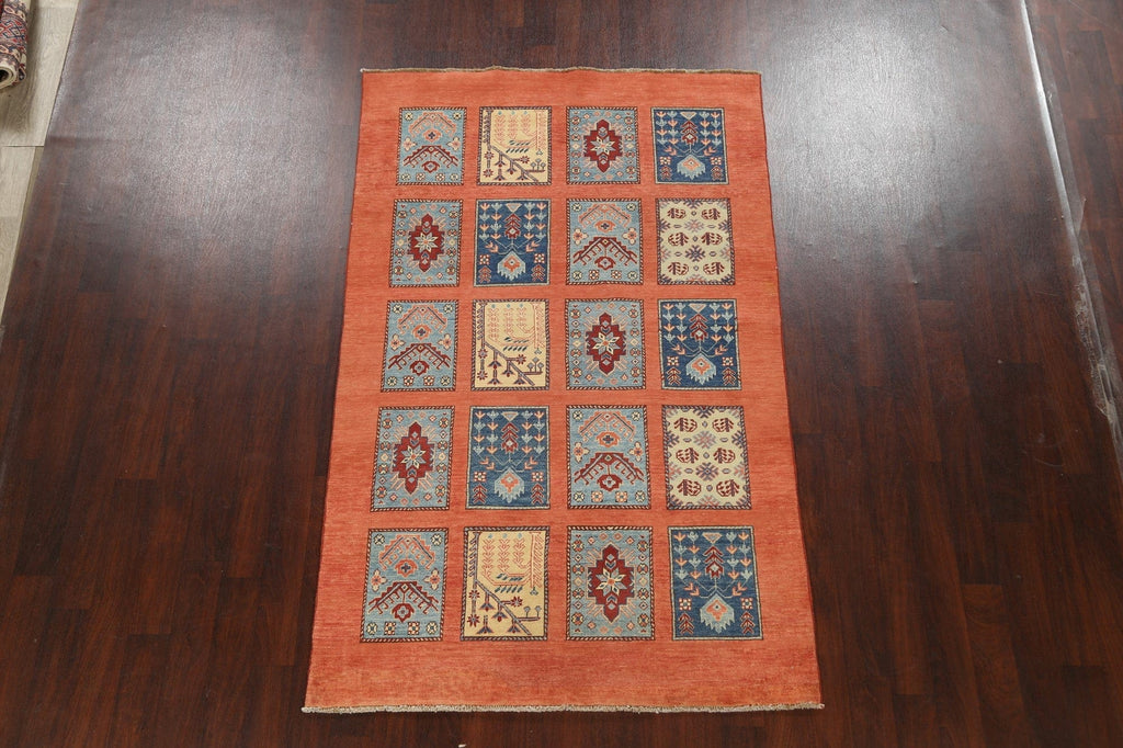 100% Vegetable Dye Super Kazak Oriental Area Rug 5x8