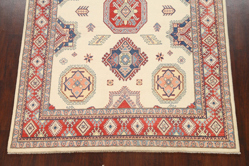 100% Vegetable Dye Super Kazak Oriental Area Rug 7x10