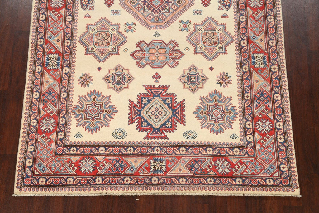 100% Vegetable Dye Super Kazak Oriental Area Rug 6x10