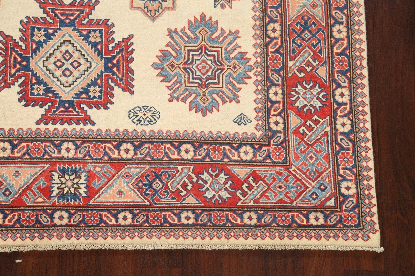 100% Vegetable Dye Super Kazak Oriental Area Rug 6x10