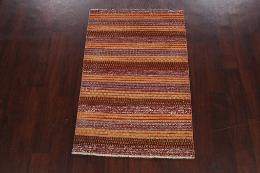 Contemporary Gabbeh Kashkoli Oriental Area Rug 3x4